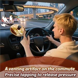 Easy Clip-On Mini Cymbal for Car - Make Driving Fun - Universal Fit | BRAND NEW